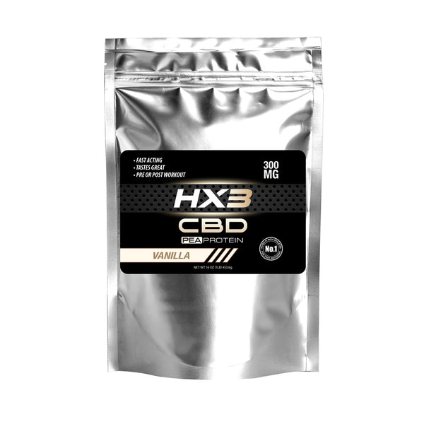 HX3 CBD Pea Protein Powder-1lb (300mg) / Vanilla