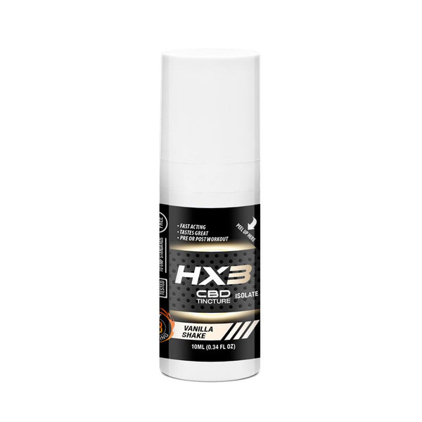 HX3 CBD Fitness Tincture-Vanilla Shake / 500MG 10ML / 10ML