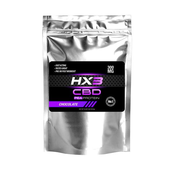 HX3 CBD Pea Protein Powder- Chocolate 300mg