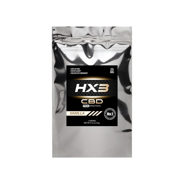 HX3 CBD Pea Protein Powder- Vanilla 25mg