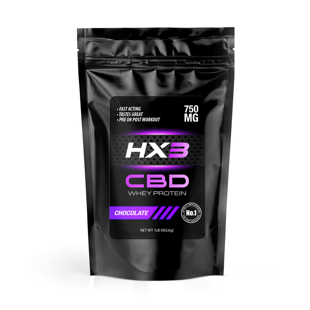 HX3 CBD Whey Protein Powder-1 lb (750mg) / Chocolate