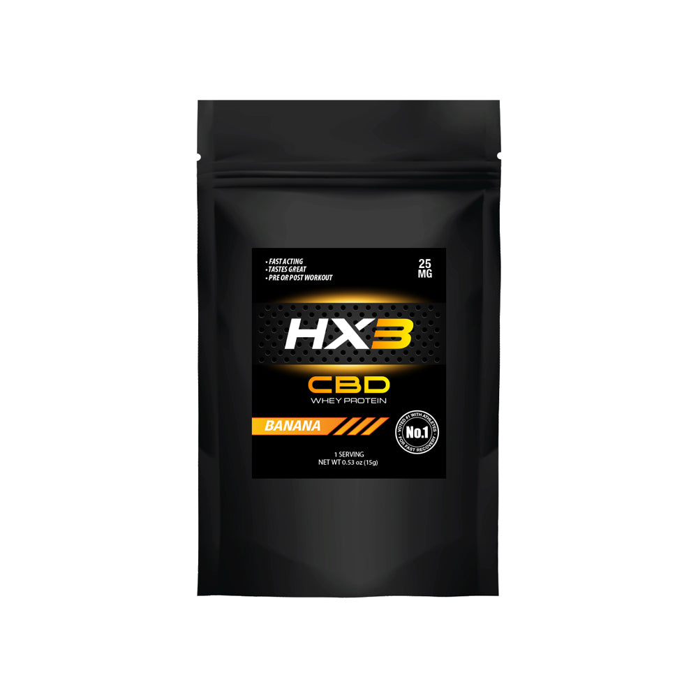HX3 CBD Whey Protein Powder - Free-15g (25mg) / Banana