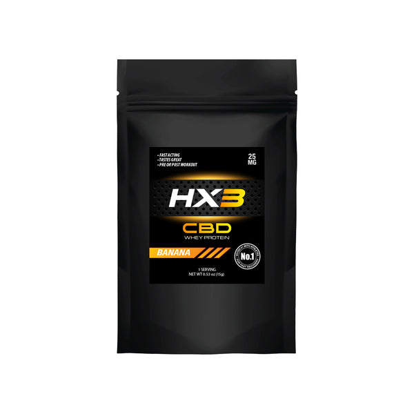 HX3 CBD Whey Protein Powder-15g (25mg) / Banana